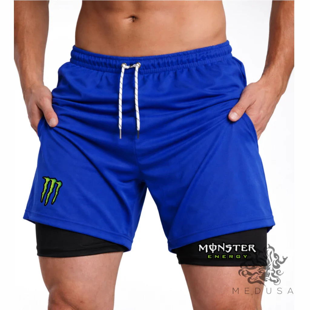 Bermuda Compressão 2em1 MONSTER PRO FIT Masculina DryFit