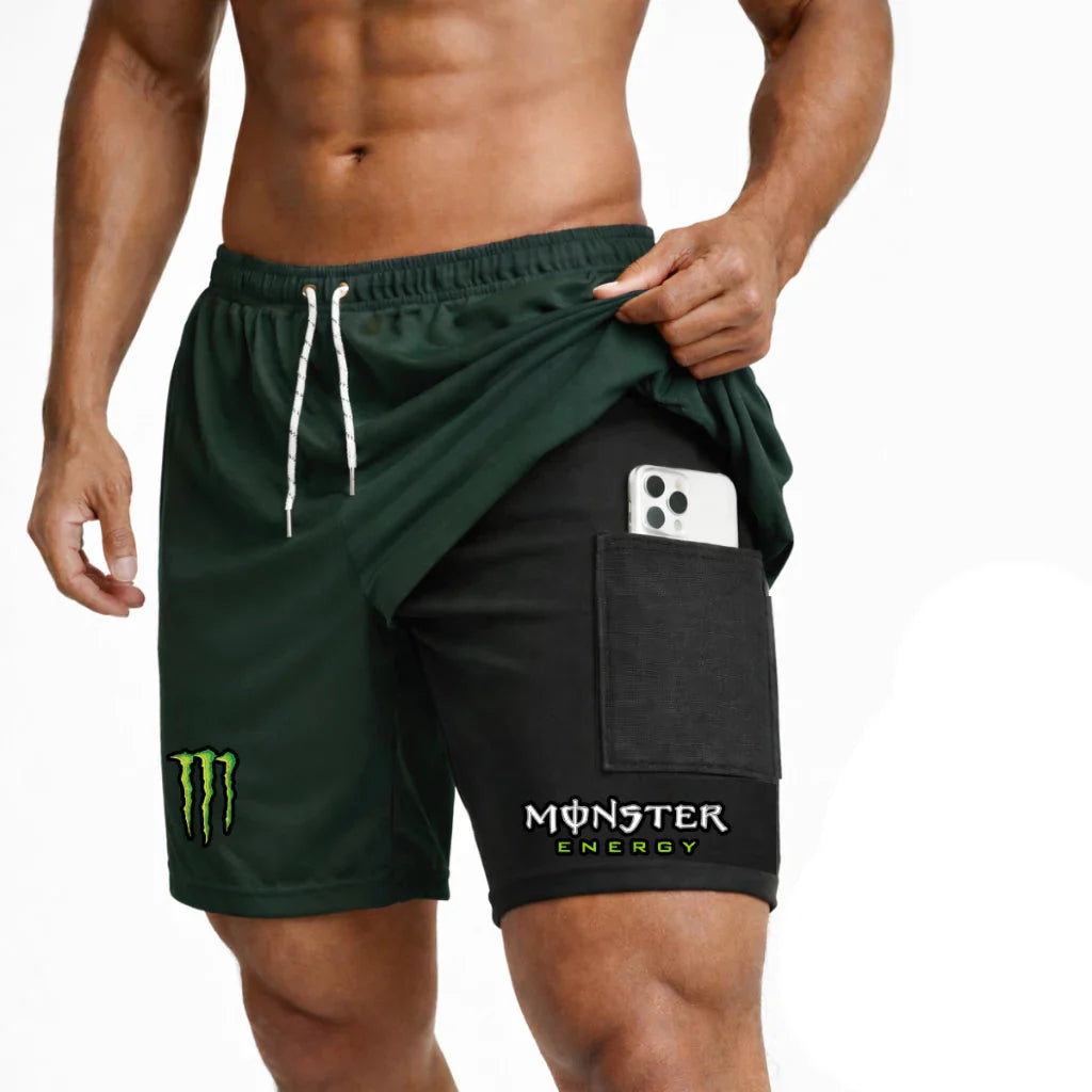 Bermuda Compressão 2em1 MONSTER PRO FIT Masculina DryFit