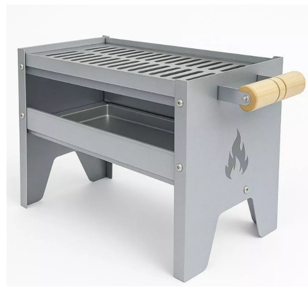 Churrasqueira Galvanizada Compacta Portátil FORGE GRILL Prateada (50% OFF + FRETE GRÁTIS)