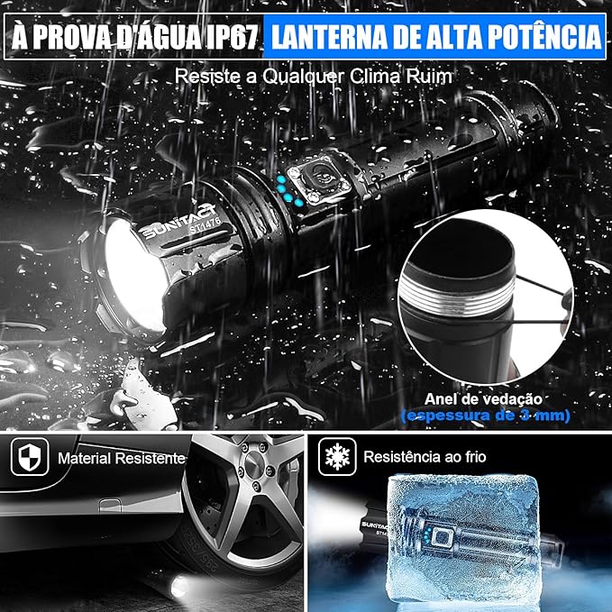 LumenX Pro™ - Lanterna Tática Super Potente
