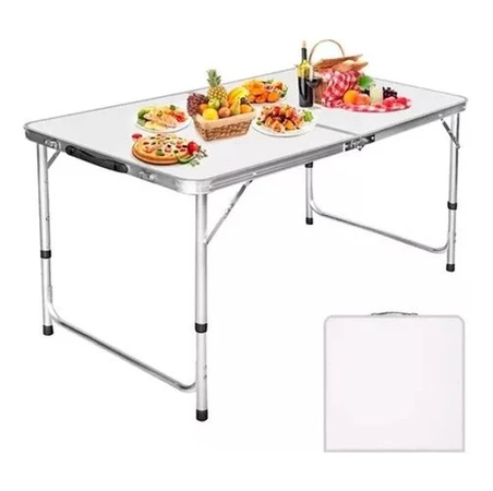 FlexiCamp Elite™ Mesa Dobrável Multifuncional com Estrutura em Alumínio e Design Compacto