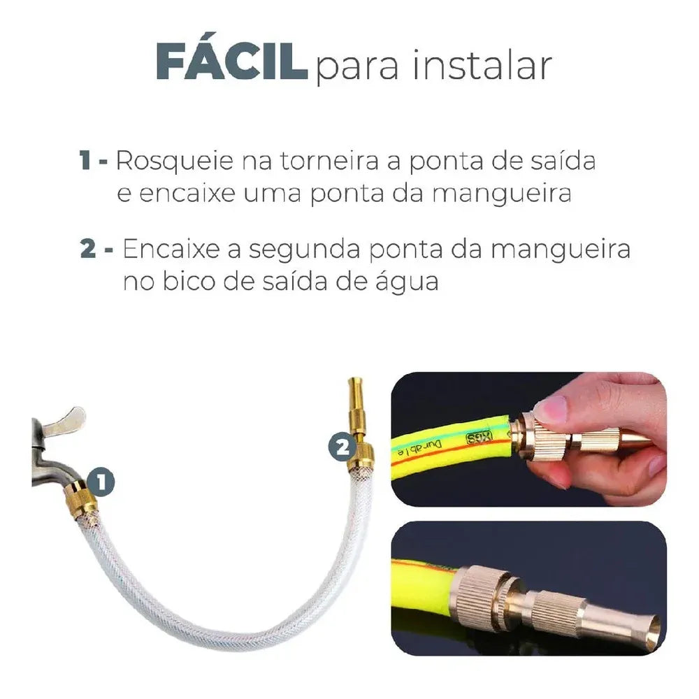 Bico Esguicho de Mangueira Pistola de Alta Pressão TurboJet
