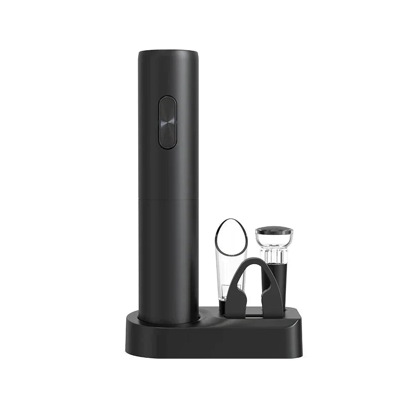 Kit Abridor de Vinho Elétrico - Edição Black Limitada